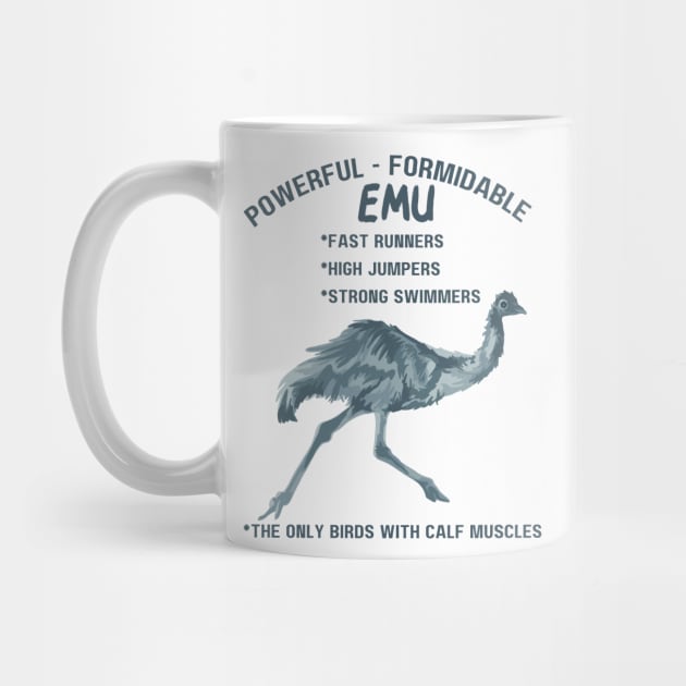 Powerful Formidable Emu by Slightly Unhinged